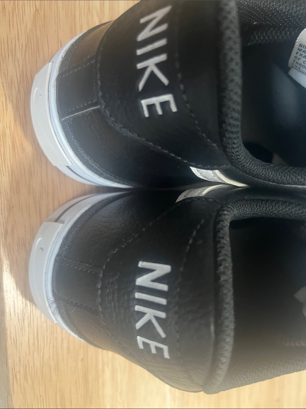 Nike Men’s Black Sneakers with White Swoosh and Red Logo - Picture 5 of 5